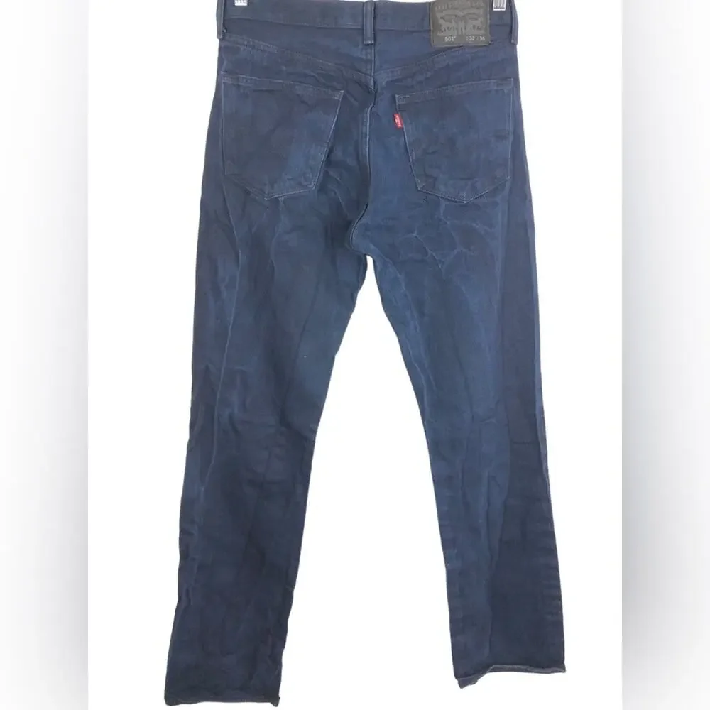 Levi Strauss 501 button fly dark wash jeans W32 L36